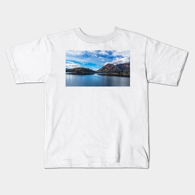 Glendhu Bay on Lake Wanaka Kids T-Shirt by charlesk